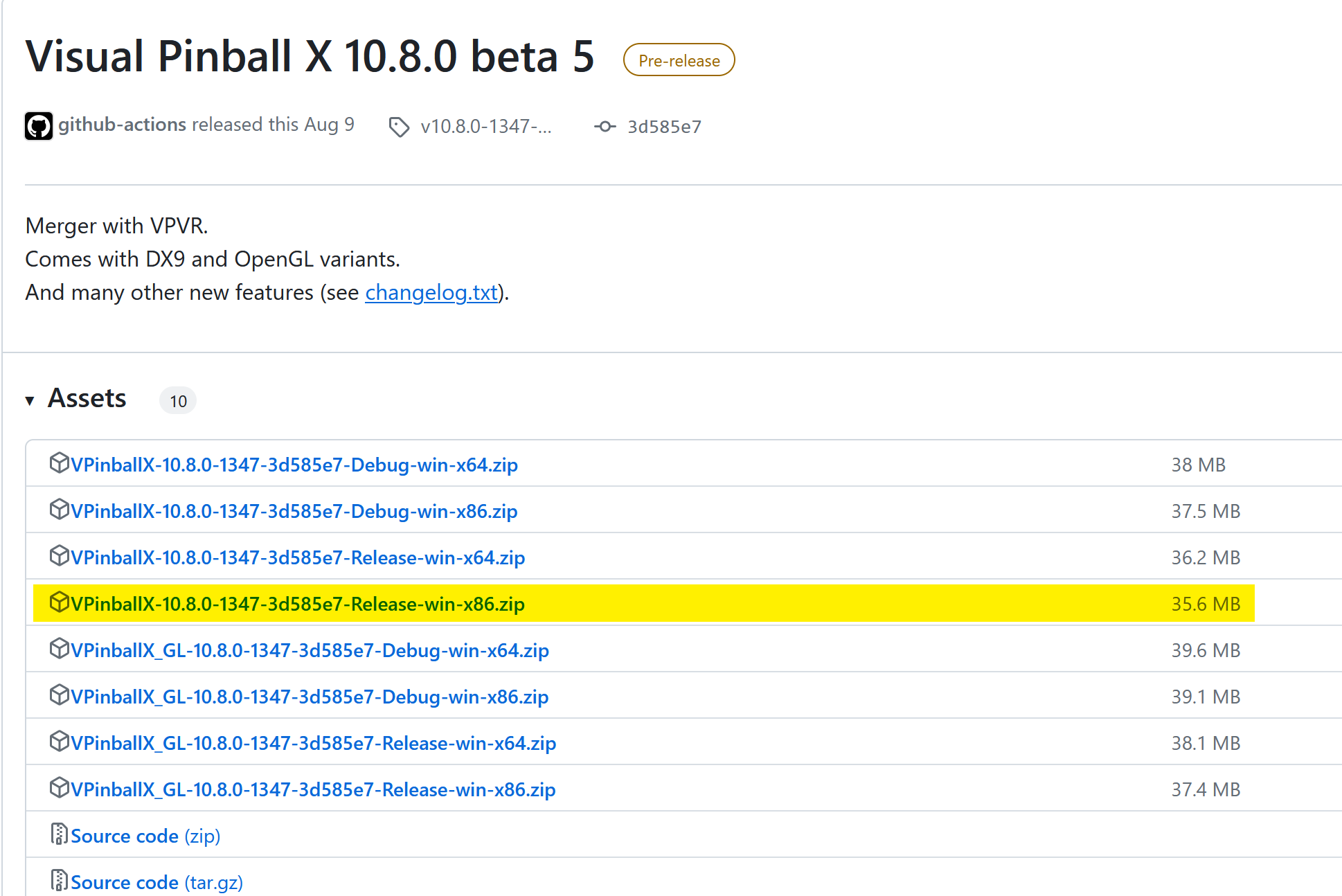 Pick Release-Win x86