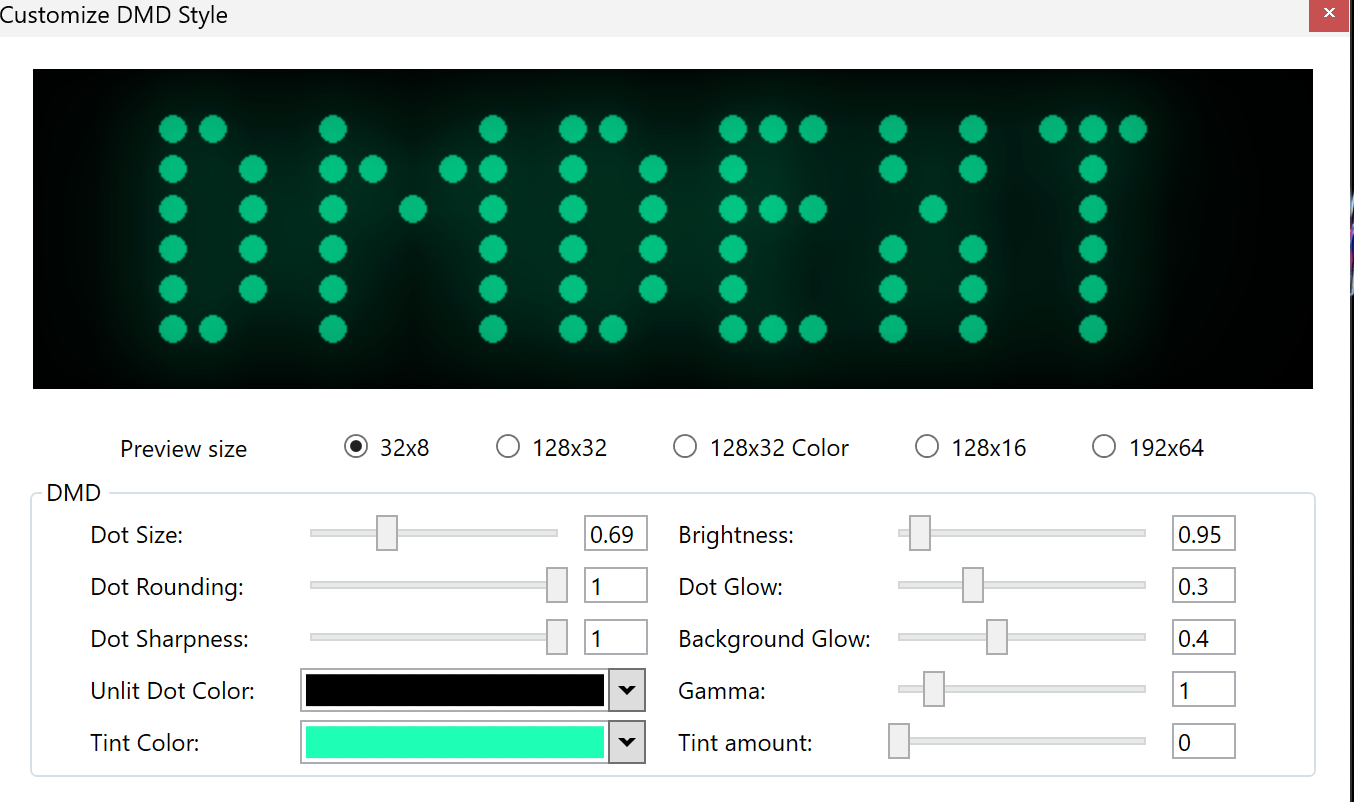 DMD style customization
