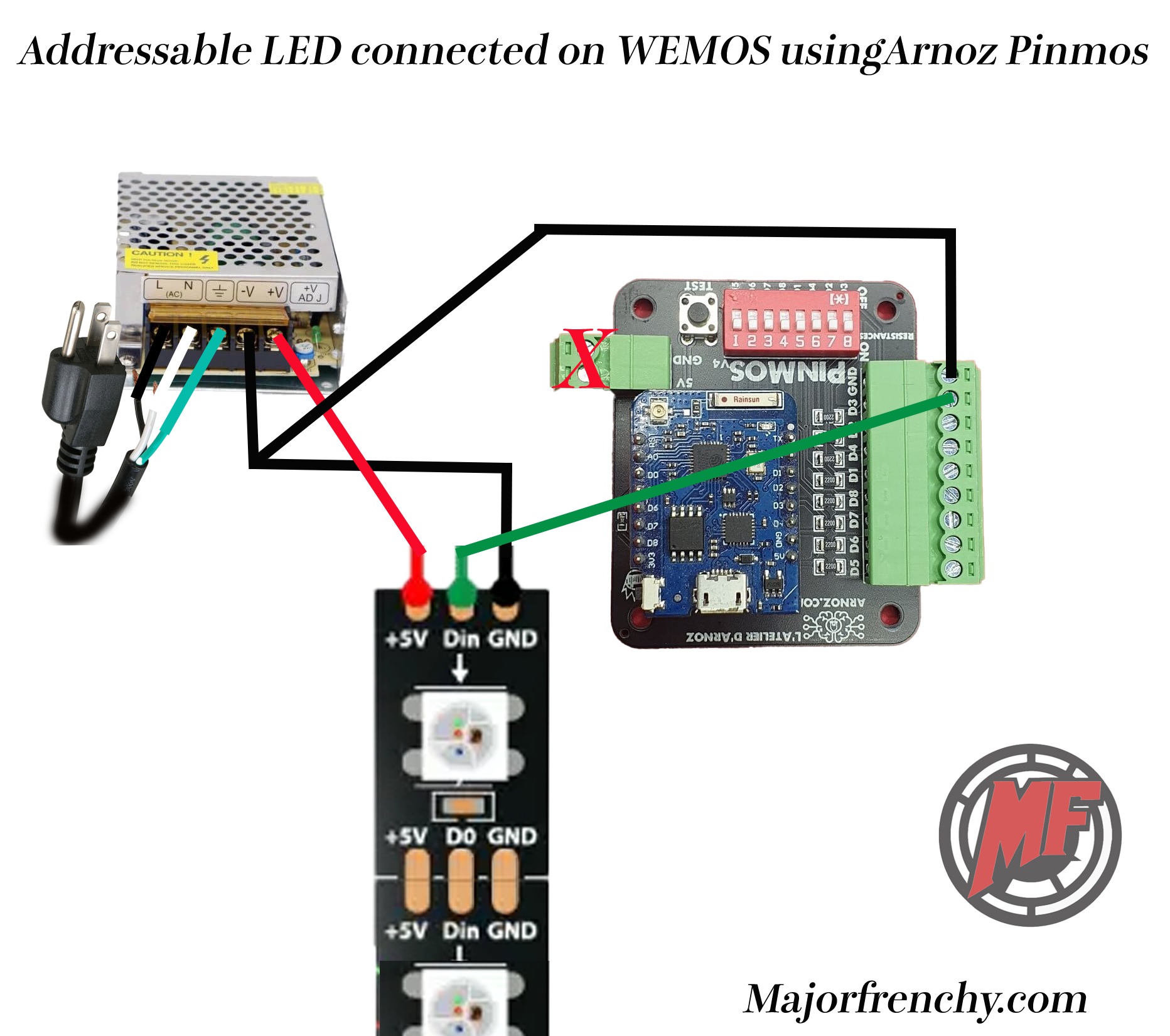 Pinmos Wemos adapter