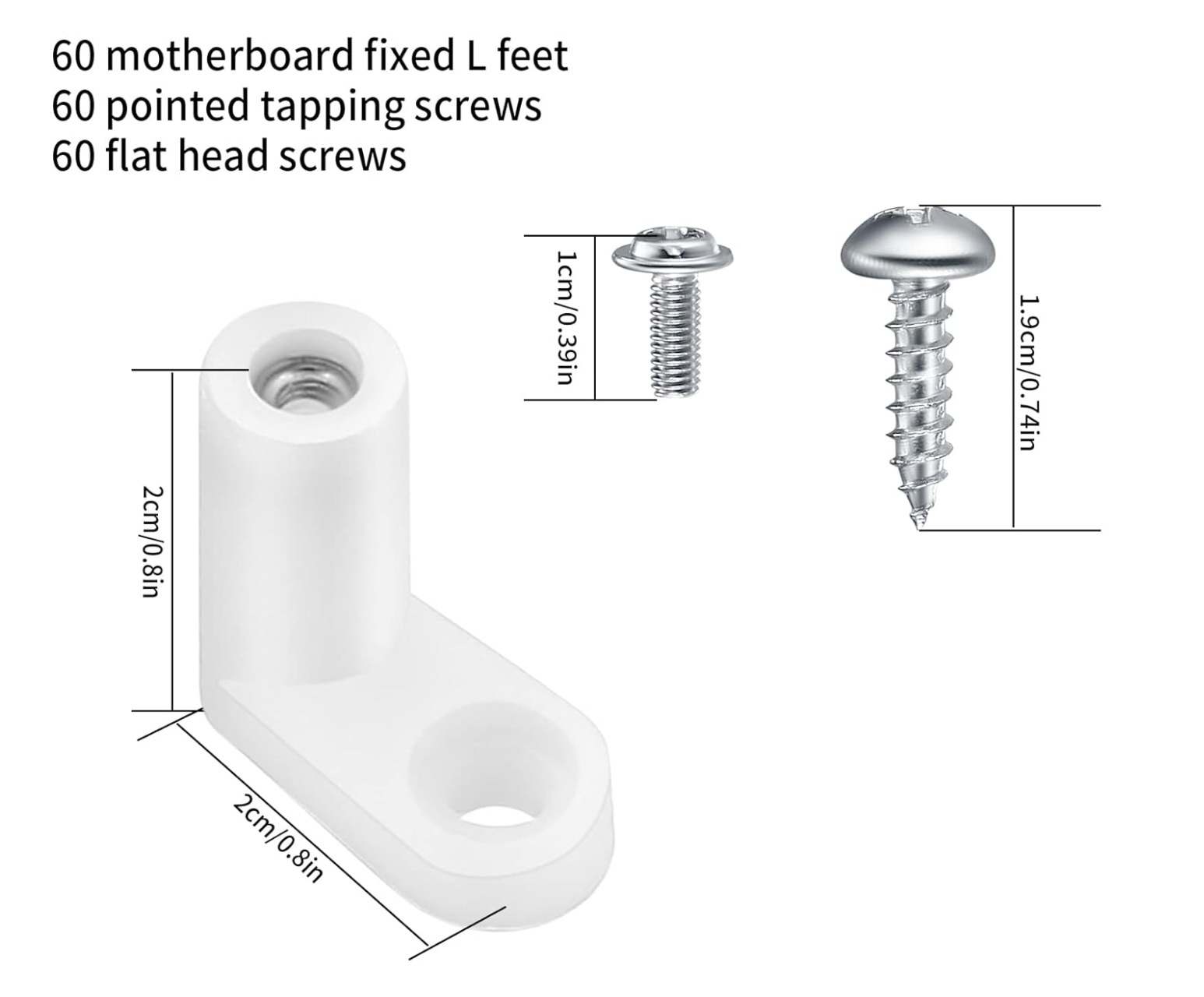 PCB plastic legs for mounting