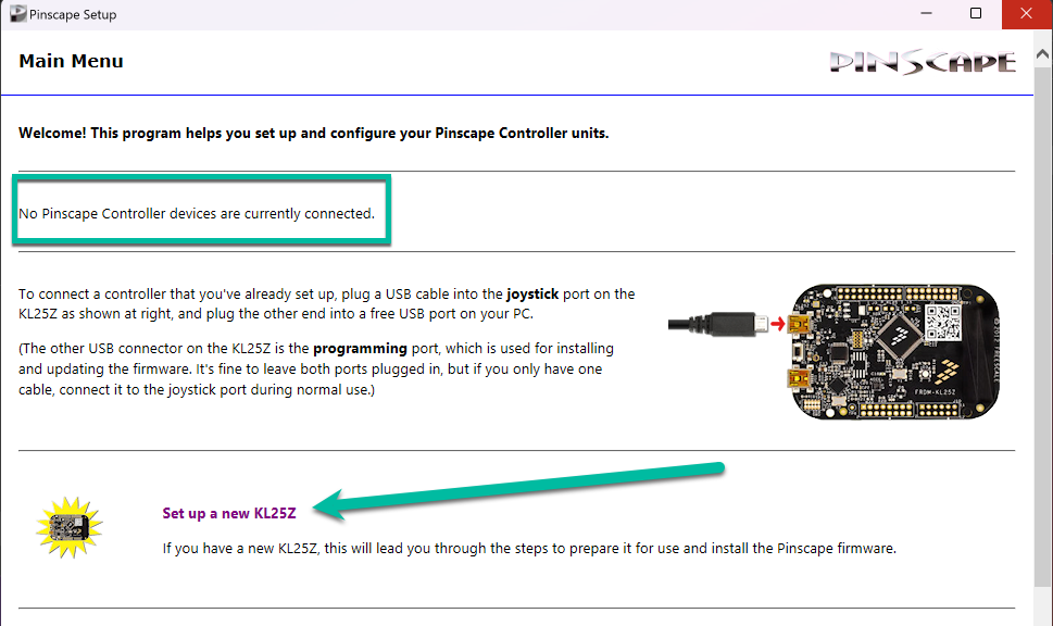 Setup new KL25Z option