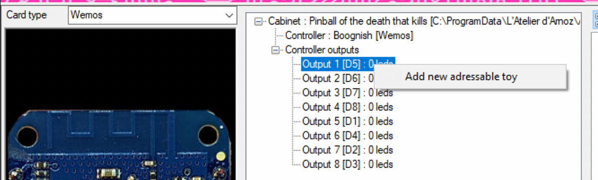 Port assignment view