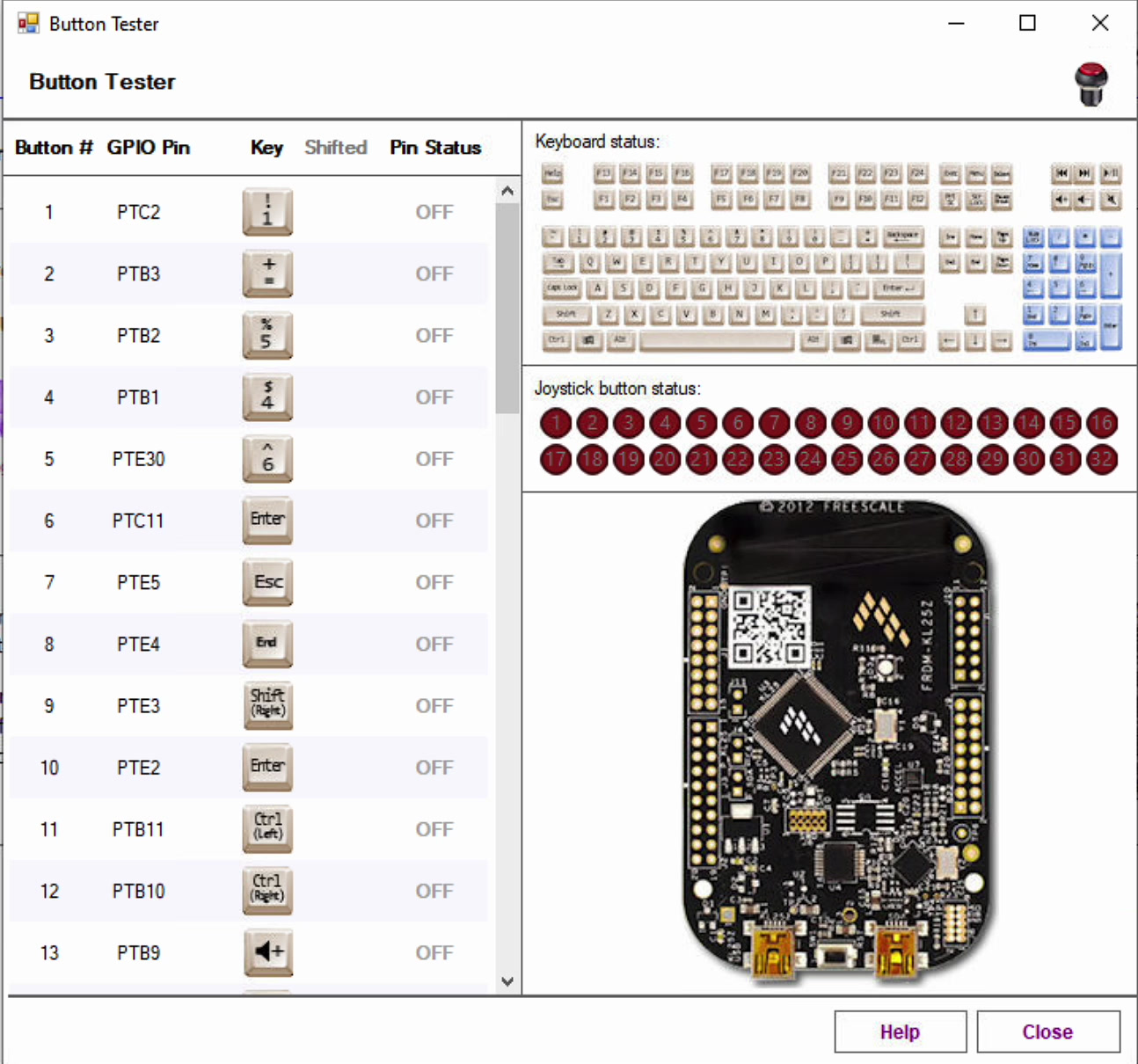 KL25Z button wiring full diagram