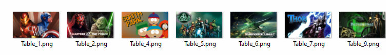 Backglass file naming example