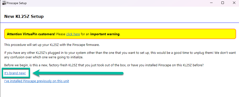 Pinscape wizard step
