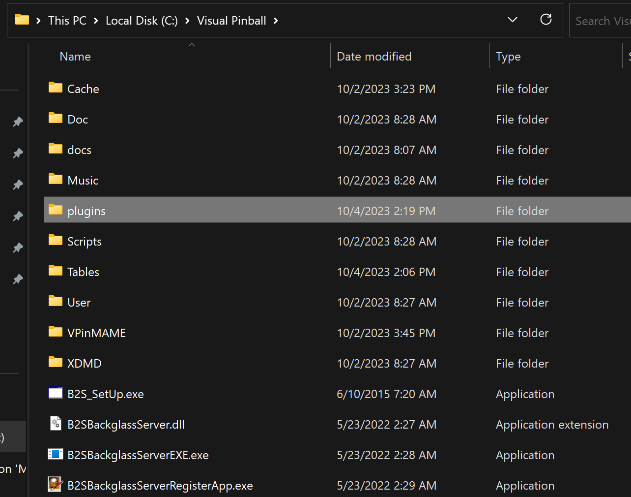 Paste shortcut in plugins folder
