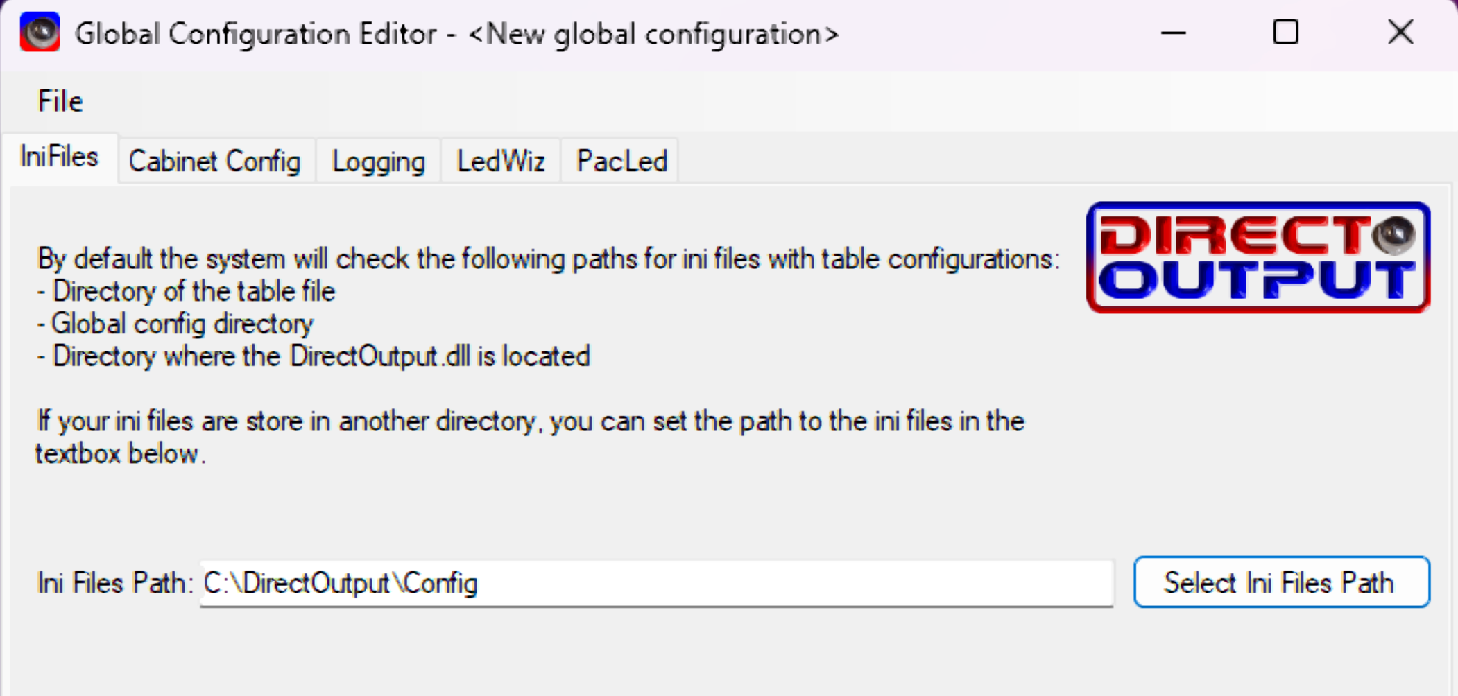 GlobalConfig settings 1