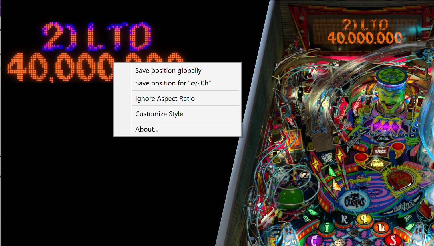 Resizing the DMD window