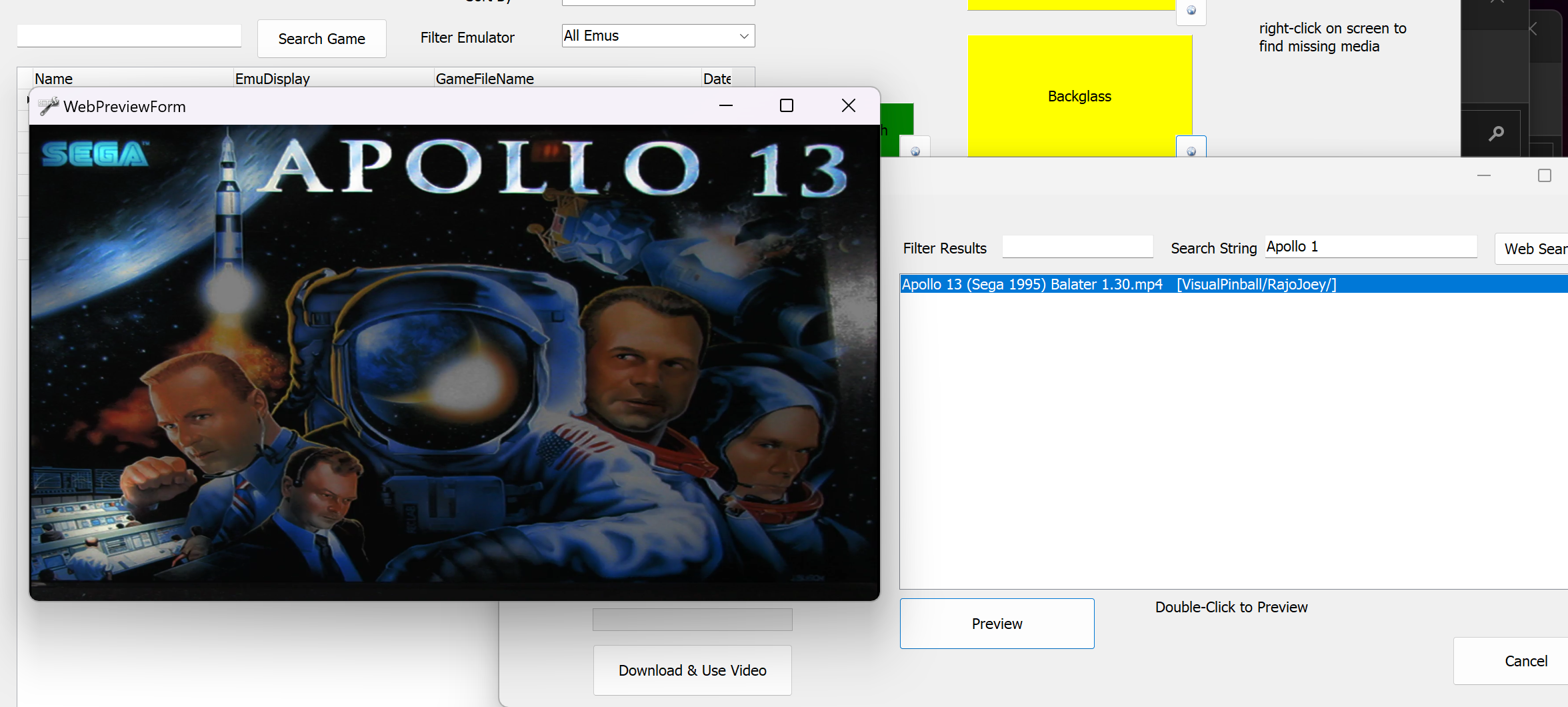 Download media for table